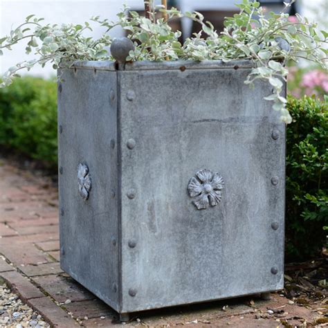 small metal square planter box|extra large square planters outdoor.